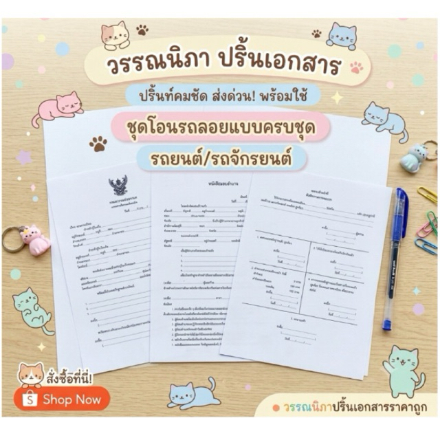 ชุดโอนลอยรถยนต์/จักรยานยนต์ แบบครบชุด