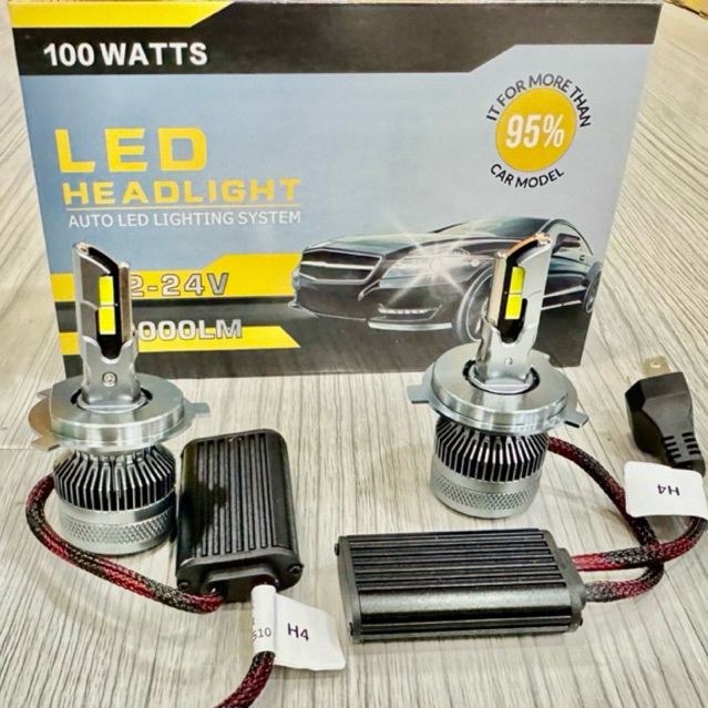 News ไฟหน้ารุ่น M16 100W กำลังไฟ หลอดสว่าง H/10000LM L/10000 LM DC12-24v