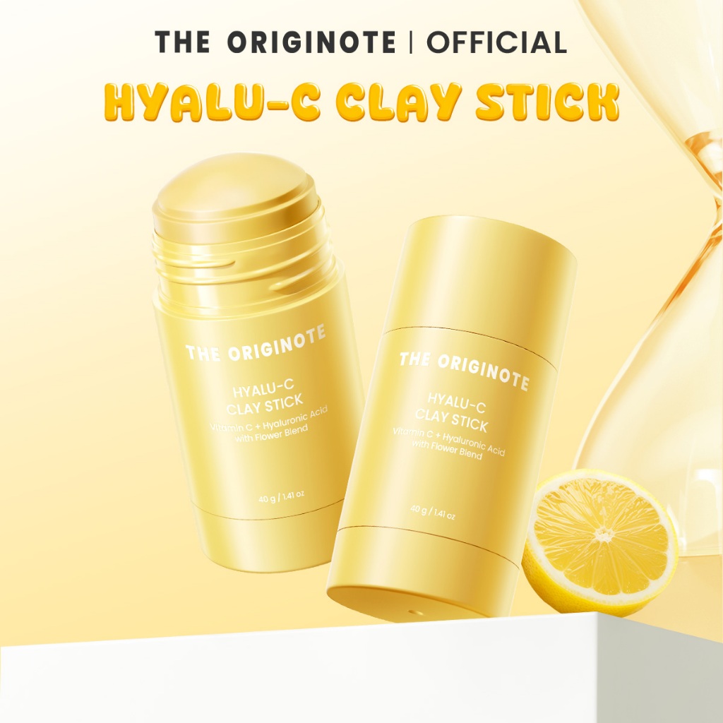 【เซ็ตคู่】The Originote Hyalu-C Clay Stick มาสก์โคลนแบบแท่งเพื่อผิวกระจ่างใส ลดความหมองคล้ำ และป้องกันการเกิดริ้วรอยก่อนว