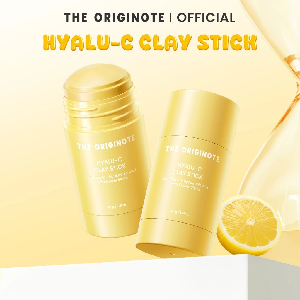 【เซ็ตคู่】The Originote Hyalu-C Clay Stick มาสก์โคลนแบบแท่งเพื่อผิวกระจ่างใส ลดความหมองคล้ำ และป้องกันการเกิดริ้วรอยก่อนว