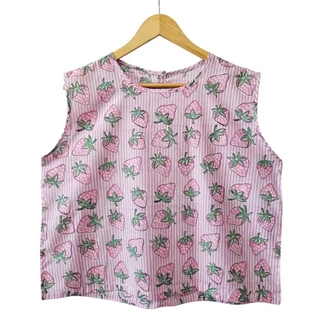 เสื้อคอกลมแขนกุด ไซส์40" และ 44" มีให้เลือกมากกว่า10ลาย ผ้าคอตต้อนอินเดีย