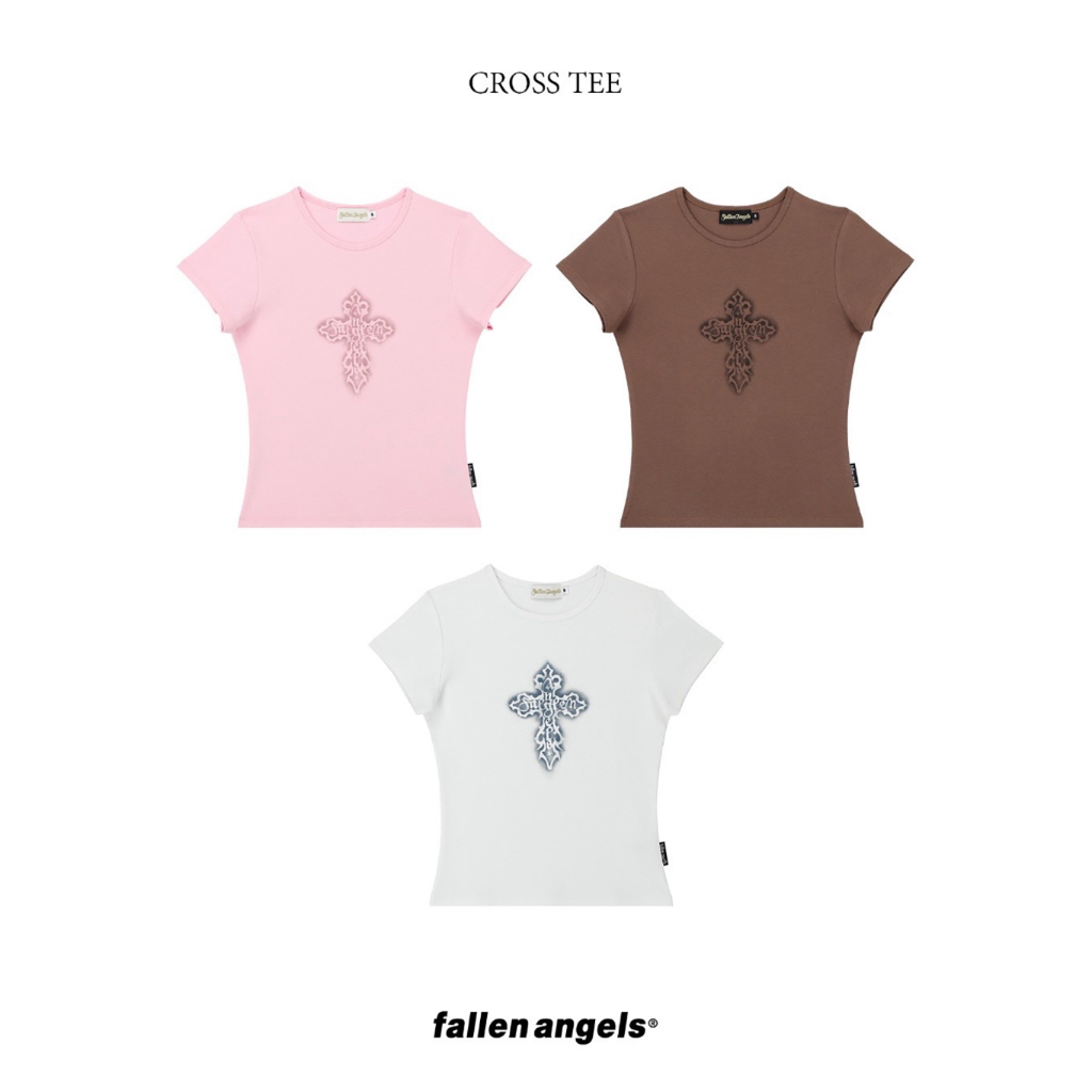 fallen angels CROSS TEE (เสื้อยืด)