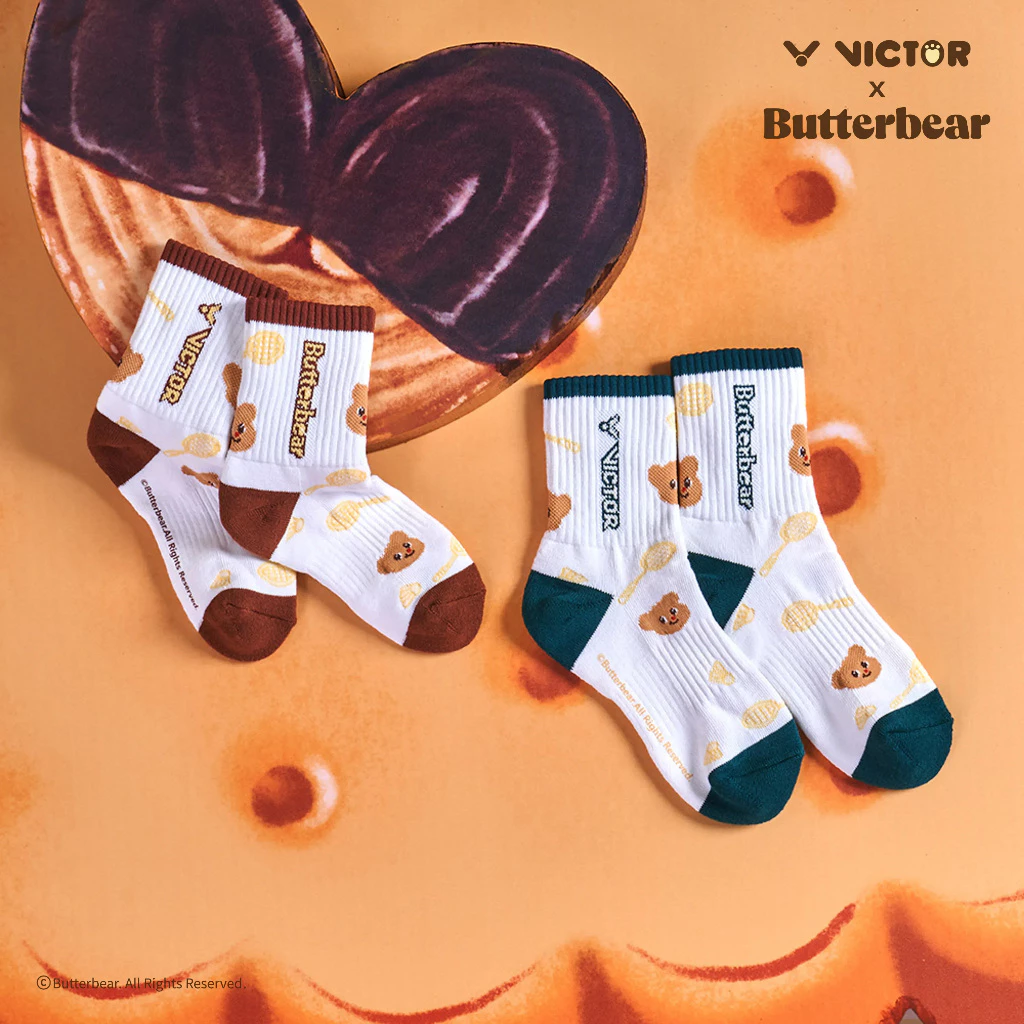 ถุงเท้า VICTOR x Butterbear Socks (Mid-Calf) SK2605BTB