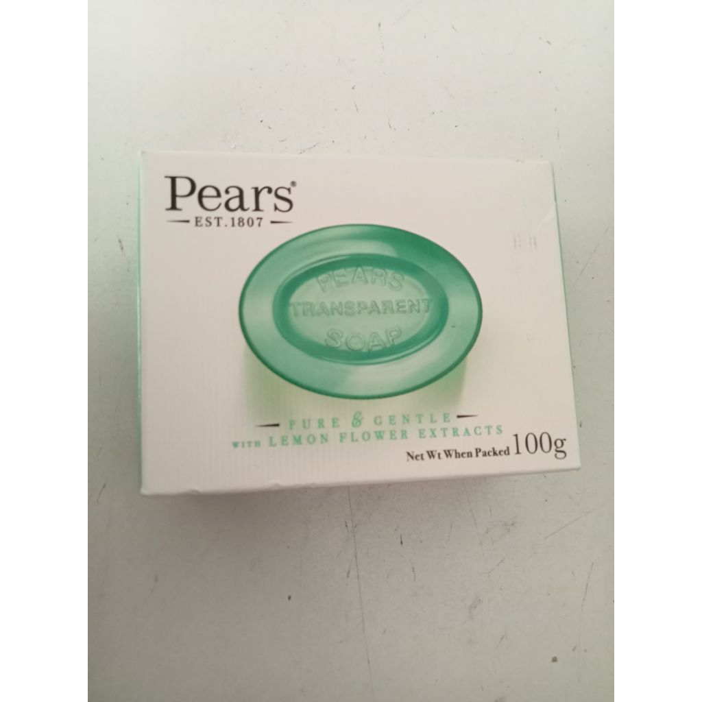 พร้อมส่ง แพร์ สบู่ใส เลมอน ฟลาวเวอร์ PEARS Soap Lemon Flower 100g EXP 01112558
