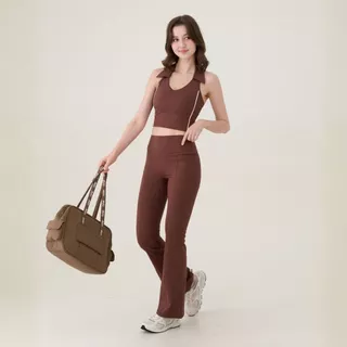 [ขาม้า เก็บพุง] Darlyn - Grace flare pants กางเกงออกกำลังกายขาม้าผู้หญิง เอวสูง ผ้ายืด ทรงสวย ใส่ฟิตเนส โยคะ *มีพลัสไซส์
