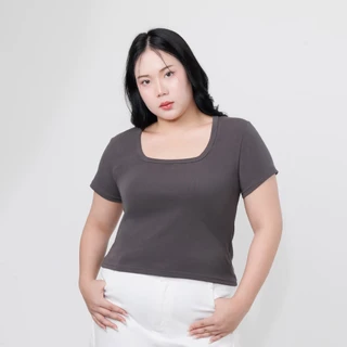V02- เสื้อคอเหลี่ยม ผ้าcotton ญี่ปุ่น