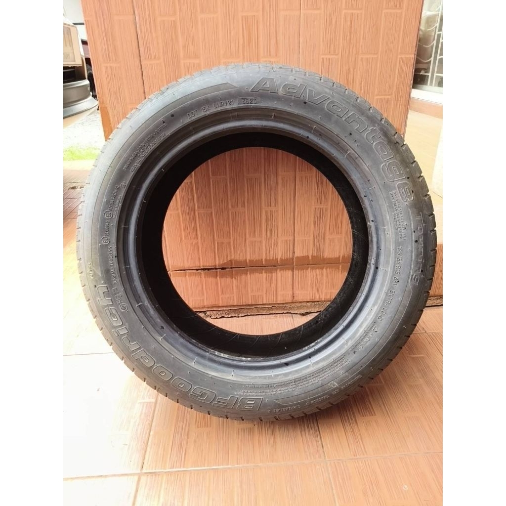 เศษยาง 1 เส้น ขอบ15 เบอร์195/55/15 Bf Goodrich  ปี23(ของถอด)