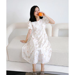🇹🇭พร้อมส่ง1-2วัน 🇹🇭 sania dress เดรสยาว ไปทะเล ไปคาเฟ่ เดรสคลุมท้องได้ ชุดทำงาน