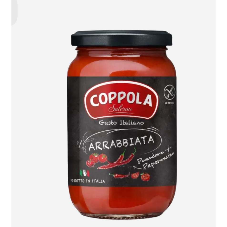 ซอสพาสต้ามะเขือเทศผสมพริก คอปโปลา 350g Coppola Arrabbiata Pasta Sauce  ซอสสปาเกตตีสูตรเผ็ด อิตาลี Gl