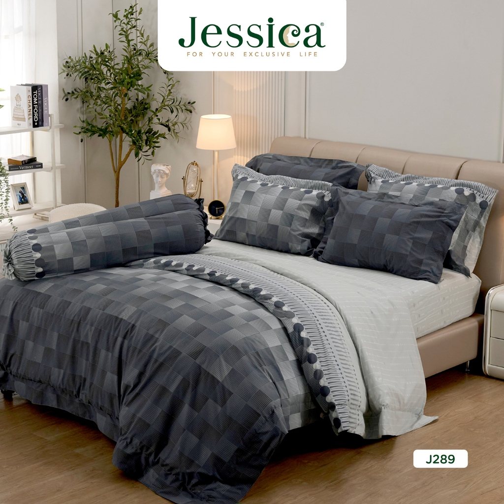 Jessica Cotton mix J289 เจสสิก้า พิมพ์ลาย ชุดเครื่องนอน ผ้าปูที่นอน ผ้าห่มนวม พิมพ์ลายได้อย่างประณีตสวยงาม