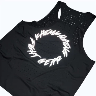KHEMKHAENG Elite Running Shirts “BLACK IN BLACK” BLACK “สีดำ“ รีเฟล็ค