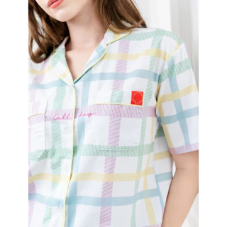 Pastel scotch autumn set แขนสั้น ขายาว ชุดนอนโนบรา Call it a day