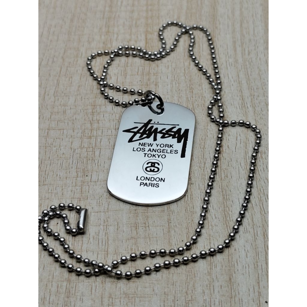 สร้อยคอ Stussy dog tag