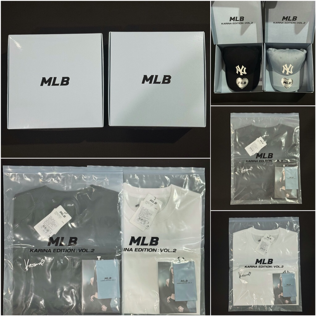 พร้อมส่ง💙 KARINA X MLB - KARINA EDITION : VOL.2 - BALL CAP , T-SHIRT