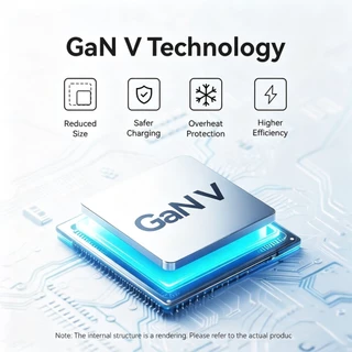 GenesVilla【รับประกัน 1 ปี】 30W 70W GaN Type-C+USB-A หัวชาร์จเร็ว สายชาต รองรับเทคโนโลยี PD PPS