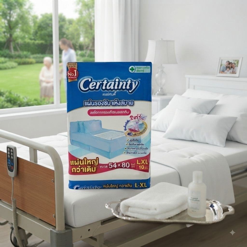 Certainty แผ่นรองซับขนาดใหญ่ไซรL-XL