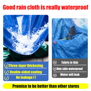 💧 กันน้ำ100% PVC ผ้าใบกันฝน ทนทาน 99 ปี ผ้าใบ หนาพิเศษเพิ่ม ผ้าใบกันแดดฝน ผ้ายางกันฝน กันฝน/กันแดด การชดเชยความเสียหาย