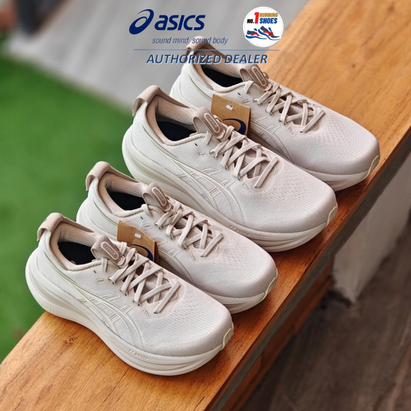 [✨MEN/ WOMEN] Asics รุ่น Gel-Nimbus 28 1011C144-251, D 1012B917-251 สี Soft oat/cream ของเเท้ 100%