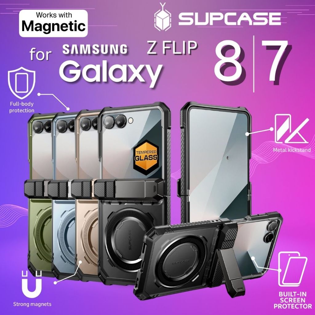 (ส่งทันที) เคส SUPCASE Unicorn Beetle Grip สำหรับ Samsung Galaxy Z Flip8 / Flip7