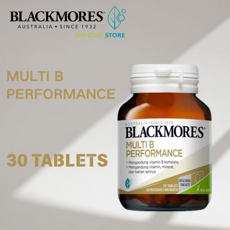 Blackmores Multi B Performance 30 เม็ด วิตามินบีรวม ของแท้ นำเข้าจากออสเตรเลีย ลดความเมื่อยล้า เพิ่มพลังงานและสมาธิ