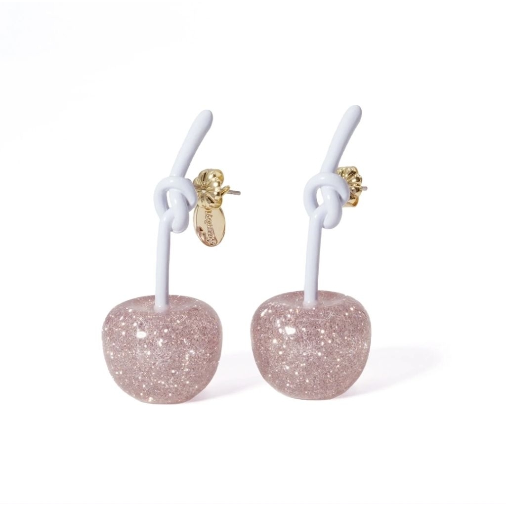 ✅​พร้อมส่ง​ ต่างหู​ Liquem​ Edit Play Cherry Earrings (705/PK/BL) แบบ​เจาะ