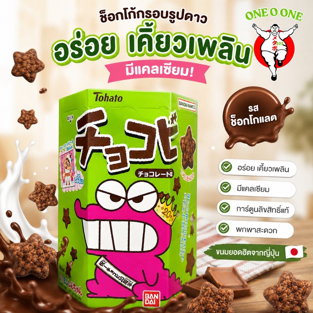 Tohato Chocobi ช็อคโกบีชินจัง ช๊อกโกแลตรูปดาว