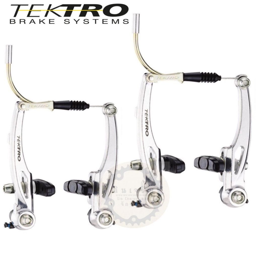 Tektro V break AL-855 ชุดก้ามวีเบรค อลูมิเนียม จักรยาน สีเงิน และ สีดำ