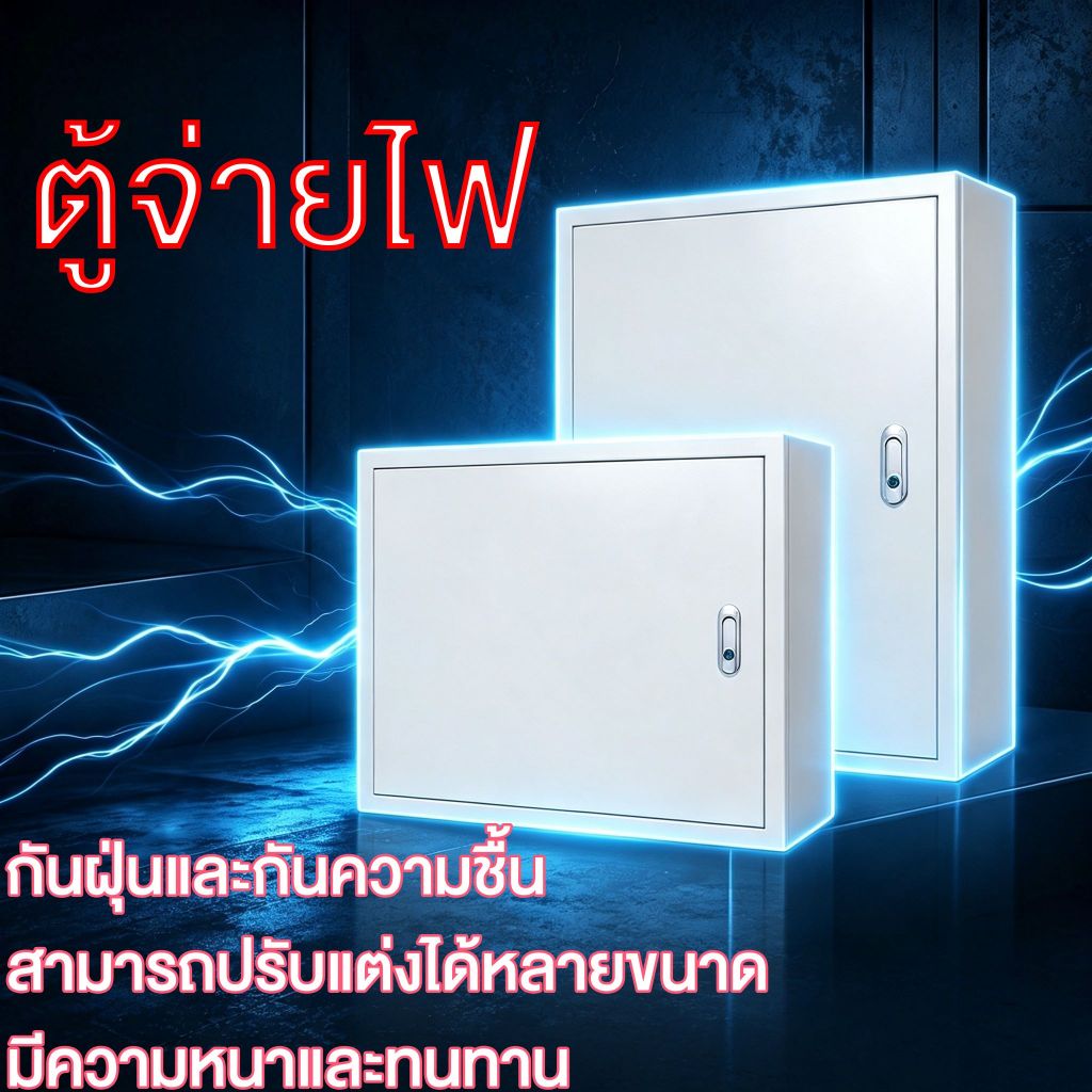 กล่องกระจายสายไฟ ตู้ควบคุมไฟฟ้า สำหรับระบบ ตู้ไซส์มาตรฐาน ชนิดกันน้ำ เหมาะสำหรับการติดตั้งทั้งภายในและภายนอกอาคาร