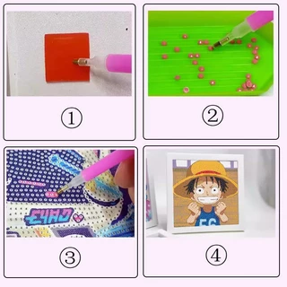 ครอสติสคริสตัล พร้อมกรอบ ภาพครอสติสคริสตัล ภาพวาดเพชร DIY ภาพวาดปักเพชร ภาพติดเพชรพร้อมกรอบรูป