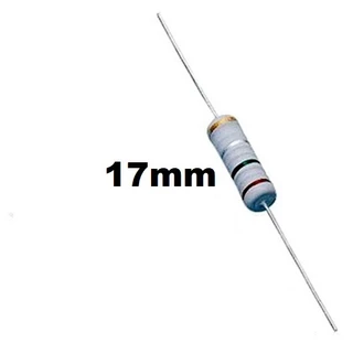 2ชิ้น 0 - 1K R 3W 5% L17mm Ohm Metal Oxide Film Resistor ตัวต้านทาน 0.22 0.33 4.7 10 33 47 100 220 1K Ohm