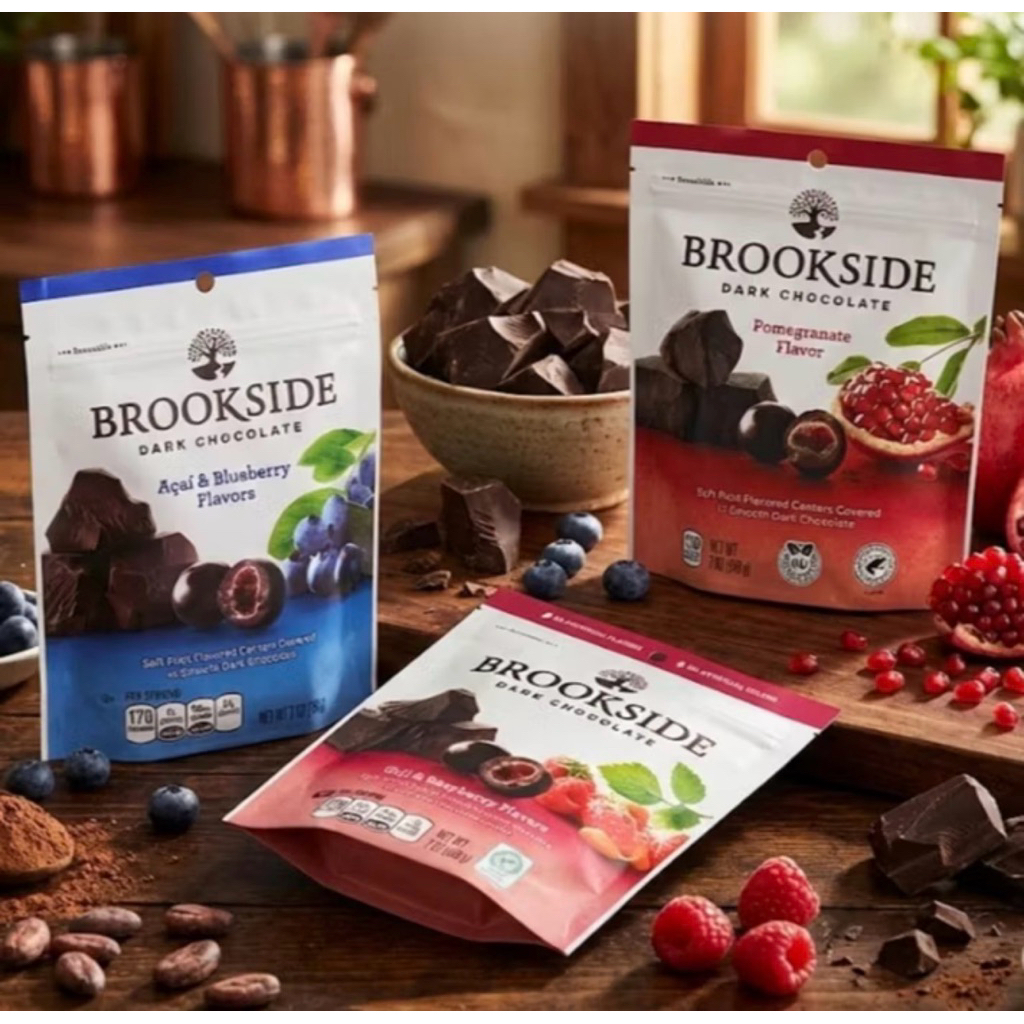Brookside dark chocolate ช็อกโกแลตระดับพรีเมียมจากแคนาดา 198 กรัม พร้อมส่ง