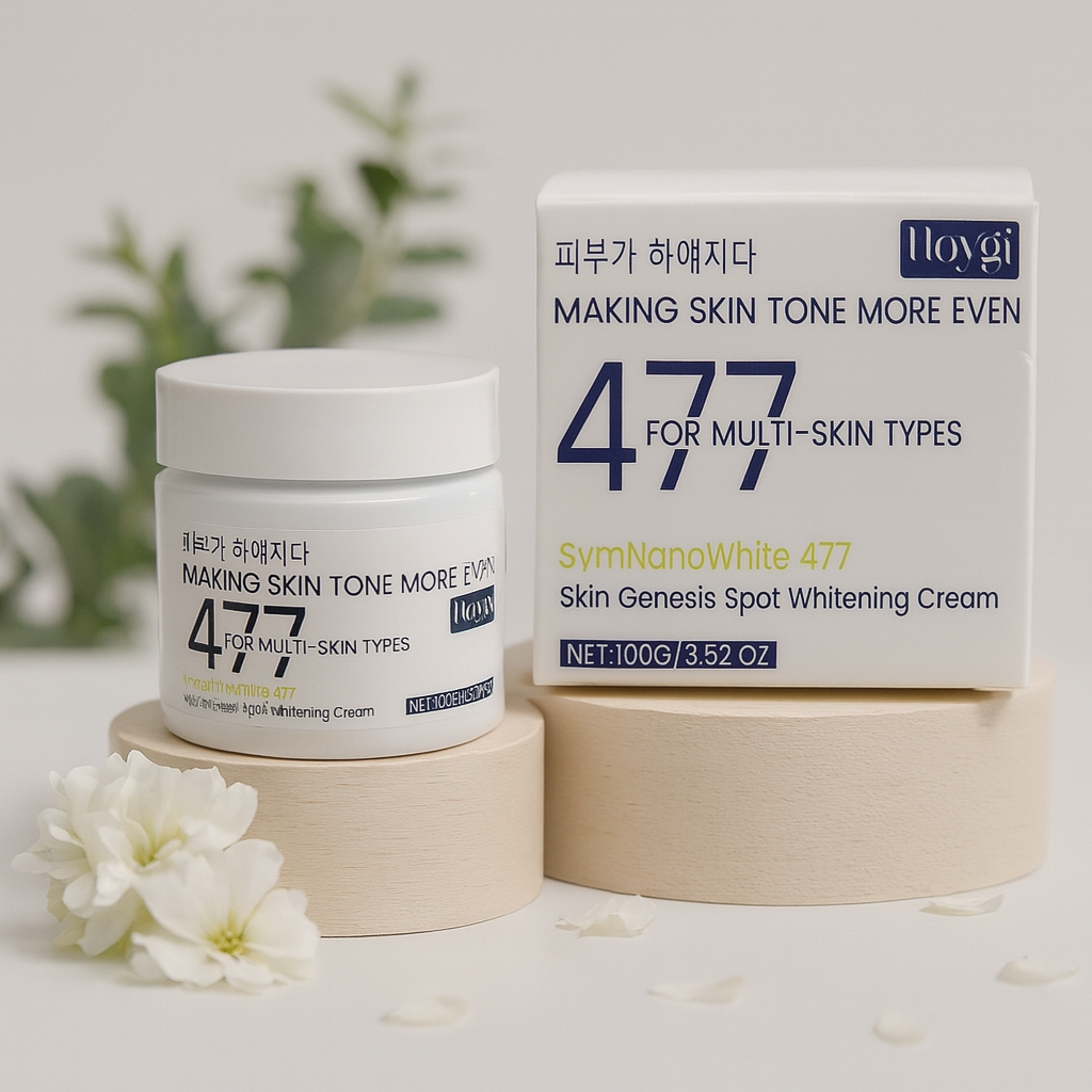 ครีม Hoygi 477 ขนาด 100g ครีมบำรุงผิวหน้า ปรับสีผิวให้สม่ำเสมอ ลดจุดด่างดำ ปรับผิวสว่างกระจ่างใส อ่อ