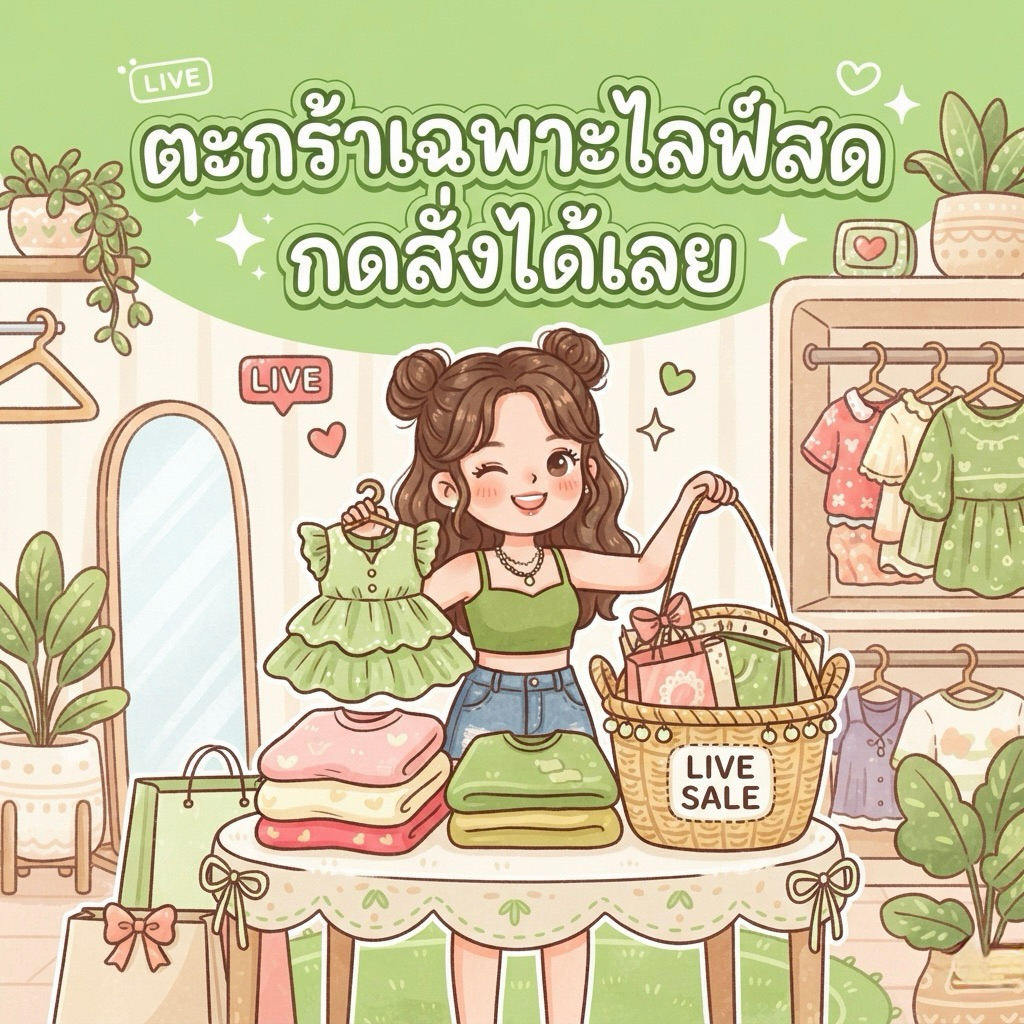 ตะกร้าเฉพาะไลฟ์สด 🛍️🚛🧸