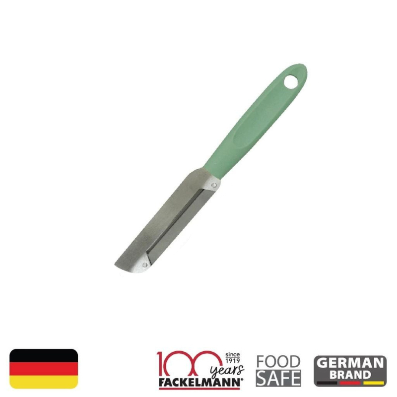 FACKELMANN ที่ปอกเปลือกผักผลไม้ 2 in 1 ปอก,หั่น 22 CM ด้ามสีมิ้นท์ Stainless Steel Peeler with PP Handle 22.5 cm