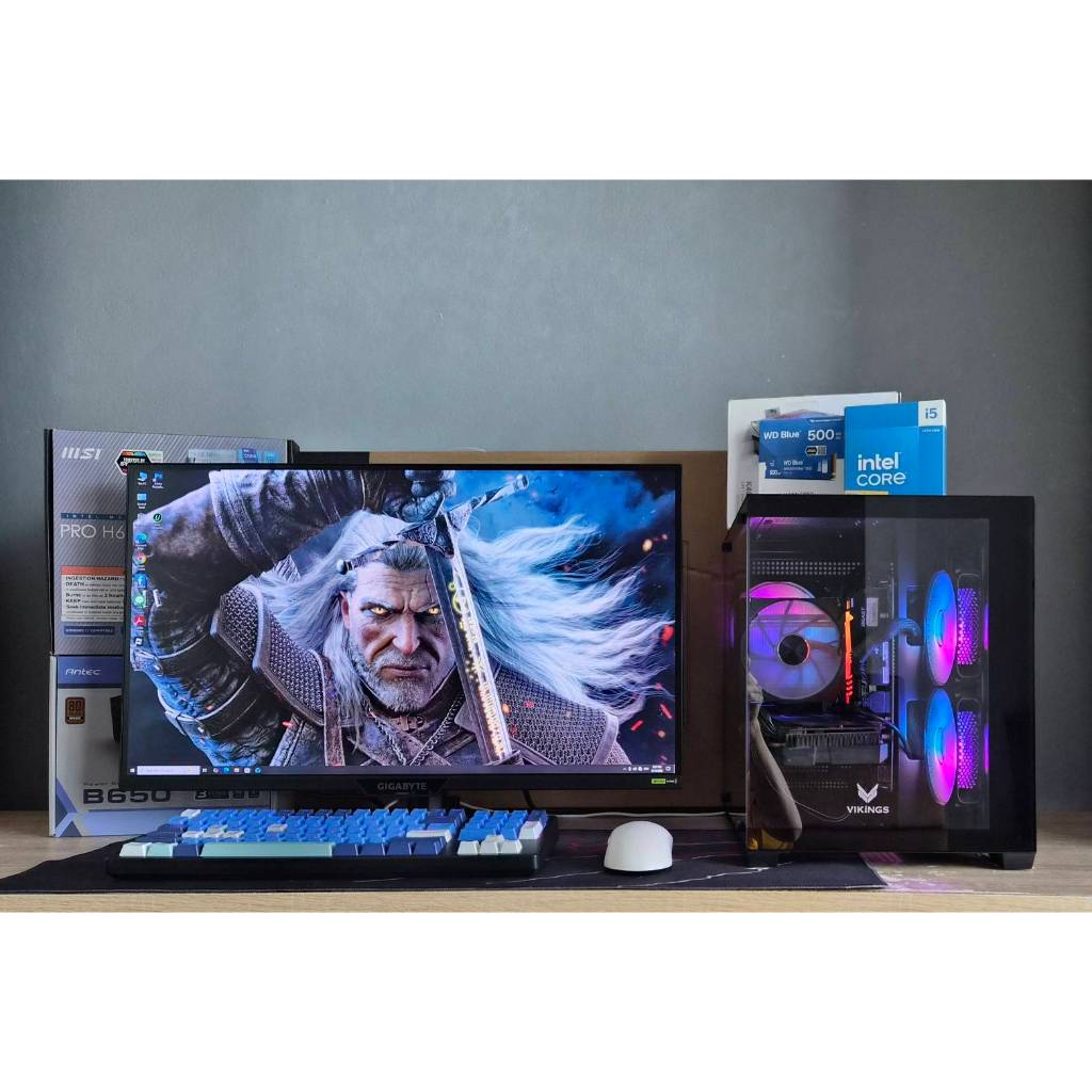 เซ็ตคอมพร้อมเล่นสเปคเทพ i5 14400F / RAM 16G / RX6700XT 12G / M.2 500G / จอ 27 Inch IPS 2K 210Hz เอาอ