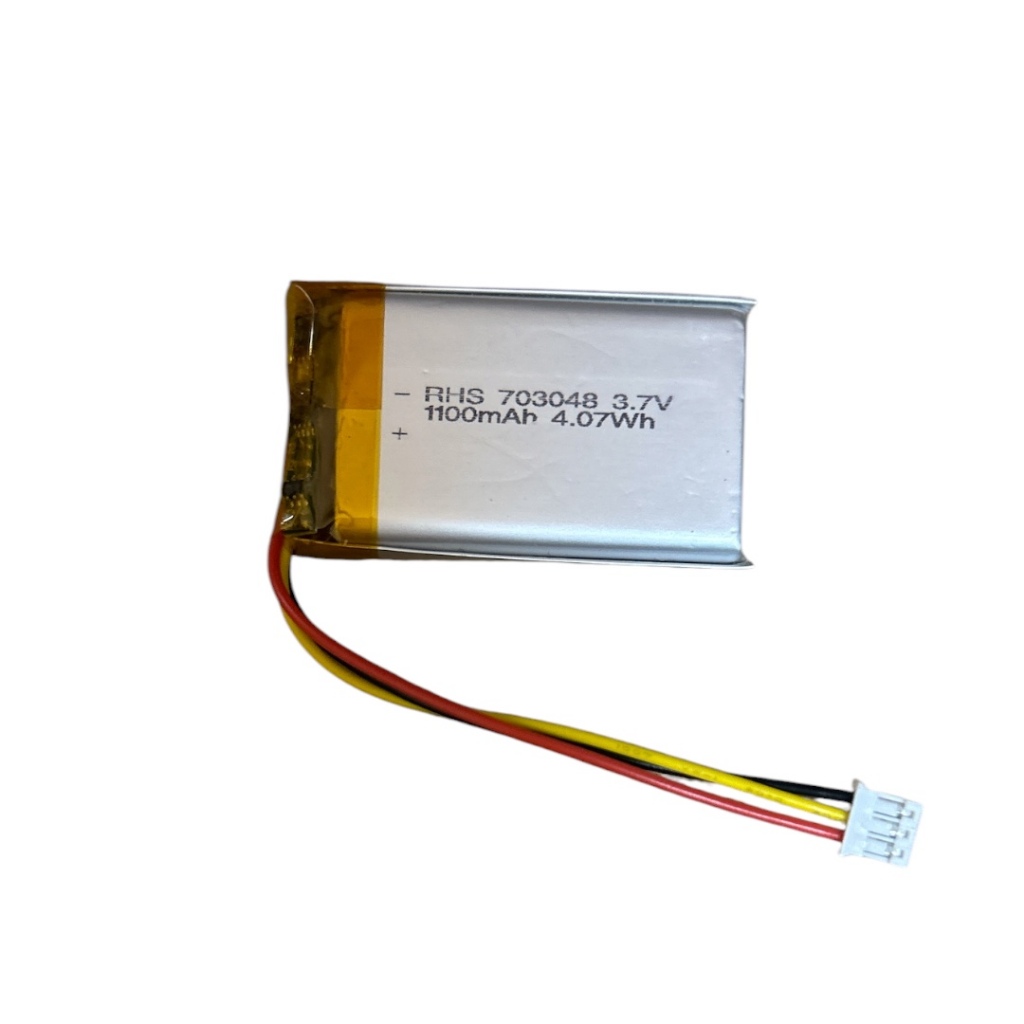 703048 1100mAh 3pin ph2.0 สำหรับอุปกรณ์อิเล็กทรอนิคส์ จอยเกมส์