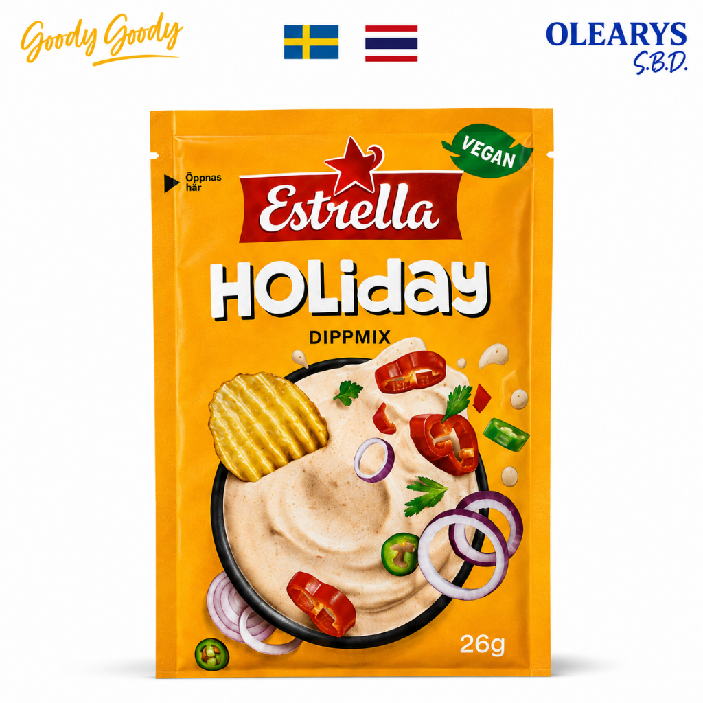 Estrella Holiday Dip Mix 26g – Swedish Creamy Dip Seasoning for Chips & Snacks