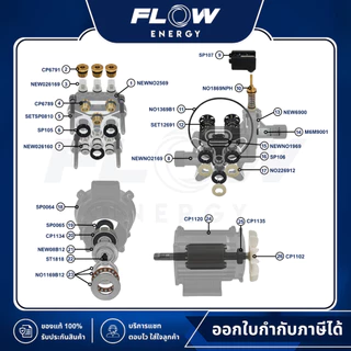 Flow Energy Official | M6 Extra อะไหล่เครื่องฉีดน้ำแรงดันสูง (เฉพาะหัวปั๊มรุ่นใหม่) | ตะกร้า 2
