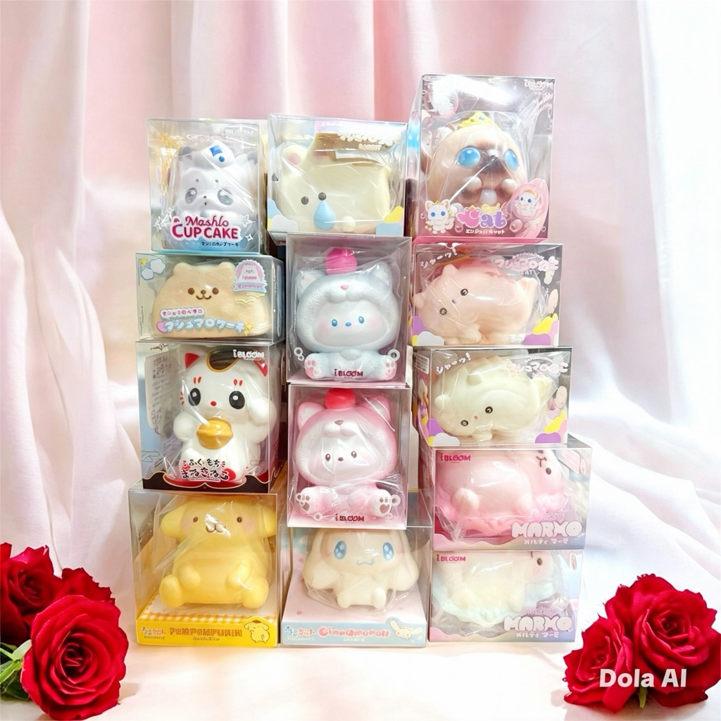 สินค้าพร้อมส่ง สกุชชี่ squishy แบรนด์ IBloom เนื้อดี ของเล่นบีบบริหารมือ