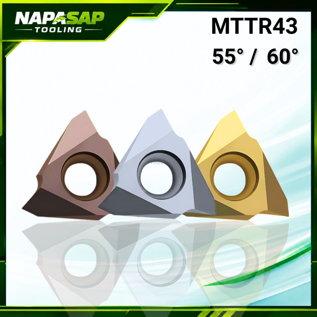 MTTR436002 INSERT เม็ดมีดกลึงเกลียวตั้ง R0.2 10pcs/box