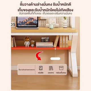 Sonder โต๊ะคอมพิวเตอร์ โต๊ะทำงาน พร้อมชั้นวางหนังสือ แผงเจาะรู Pegboard DIY ขาทรง K สูง 170CM