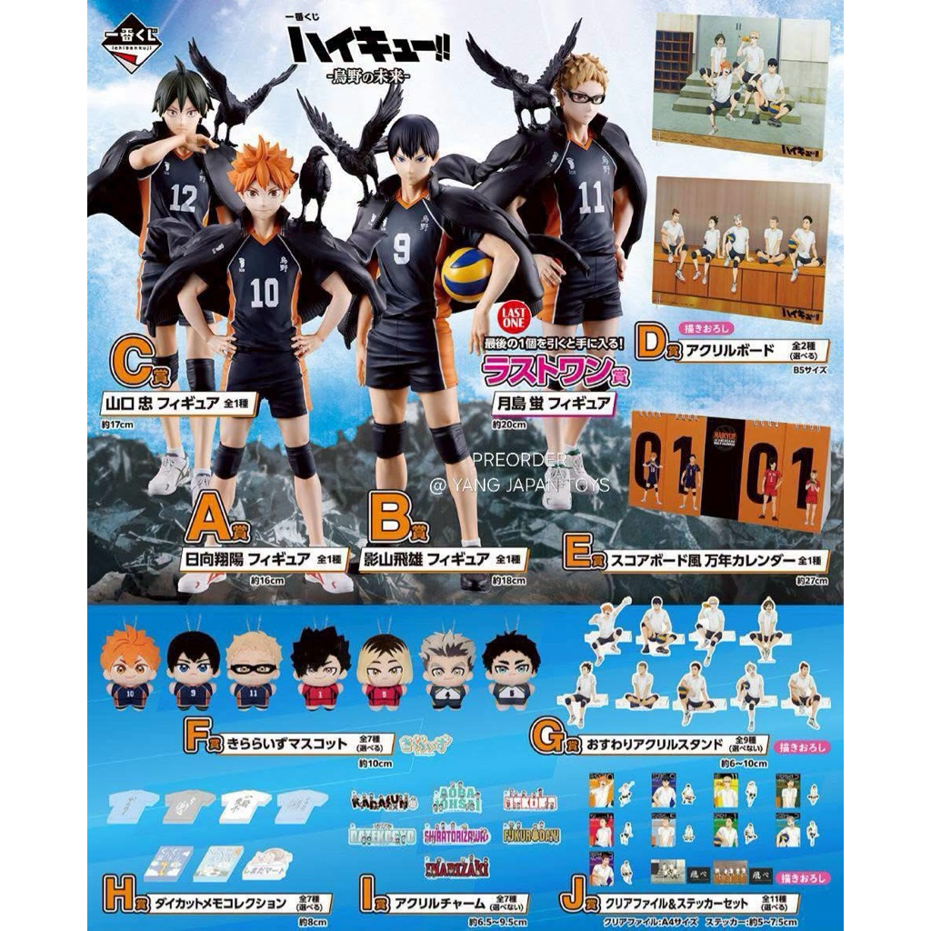 (เปิดในไลฟ์เท่านั้น) อิจิบันคุจิ คู่ตบฟ้าประทาน (ยน 420) Ichiban Kuji Haikyu The Future Of Karasuno.