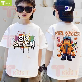 「งานเกรดพรีเมียม งานเกรด A」 เสื้อยืดเด็ก เสื้อเด็กผู้ชาย เด็กผู้หญิง เสื้อผ้าเด็ก คอตตอนแท้ ระบายอากาศดี นุ่มใส่สบาย #6