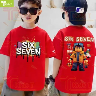 「งานเกรดพรีเมียม งานเกรด A」 เสื้อยืดเด็ก เสื้อเด็กผู้ชาย เด็กผู้หญิง เสื้อผ้าเด็ก คอตตอนแท้ ระบายอากาศดี นุ่มใส่สบาย #6