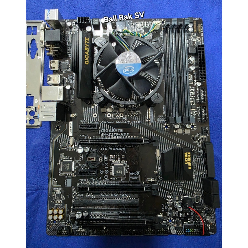 เมนบอร์ด GIGABYTE GA-Z270-HD3 / CPU i7-7700