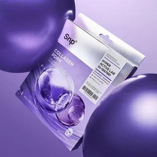 [4แผ่นมาส์กไฮโดรเจล] SNP Collagen Bounce Up Hyperactive Gel Mask 4pcs