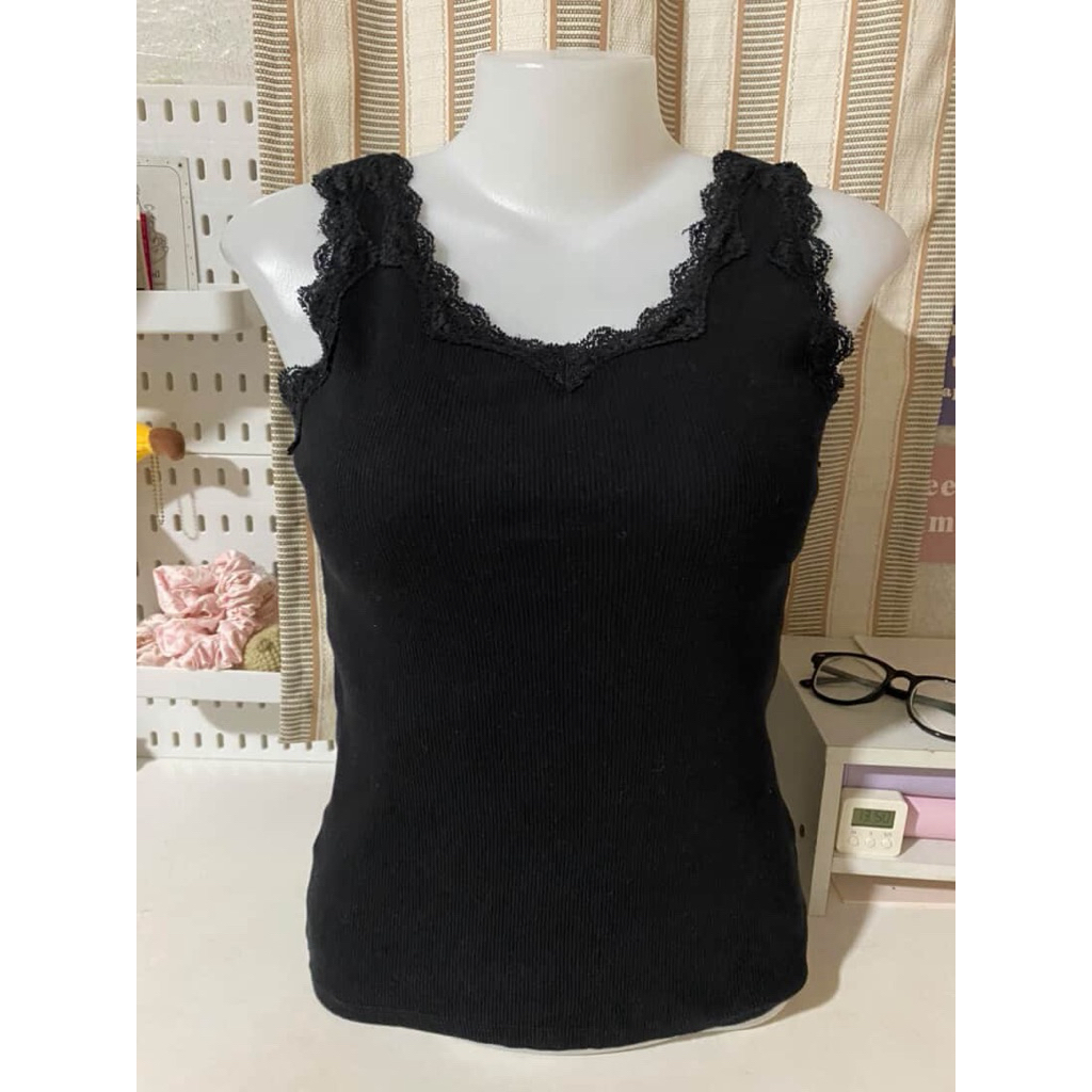 เสื้อกล้ามผ้าร่องลูกไม้tutu.anna งานญี่ปุ่น