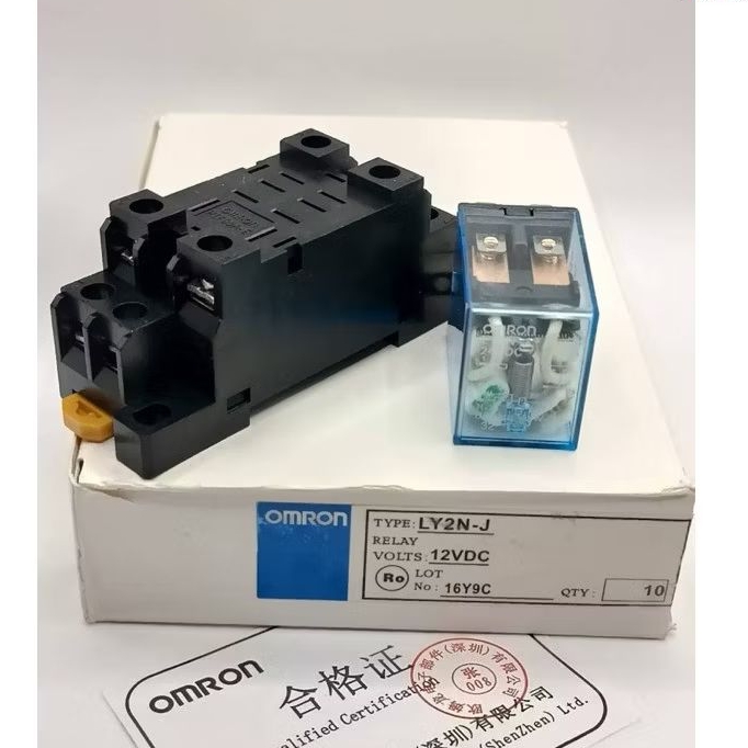 MY2NJ MY2N-J MY2N  MY2 รีเลย์ MY4  MY4NJ MY4N-J รุ่นลงท้ายj ตัวสีฟ้า  รีเลย์ 12v 24v 48v 110v 220v a