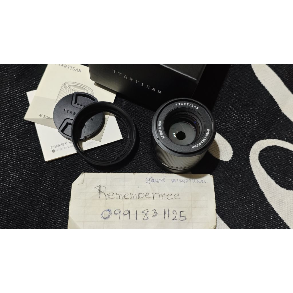 ขายเลนส์ Auto Focus TTARTISAN 50mm f1.8 Neo Sony FE Mount for Fullframe มีของพร้อมส่งครับ นัดรับได้ที่เซ็นทรัลปิ่นเกล้า
