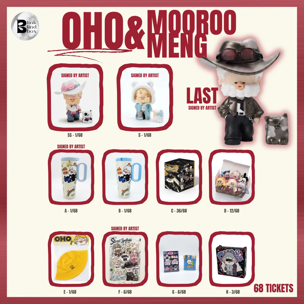 (❌หมดแล้ว❌💼✨พร้อมส่งในไทย) อิจิบัง OHO&MOOROO : 2 ตั๋ว = 1 ชื่อลุ้น LAST